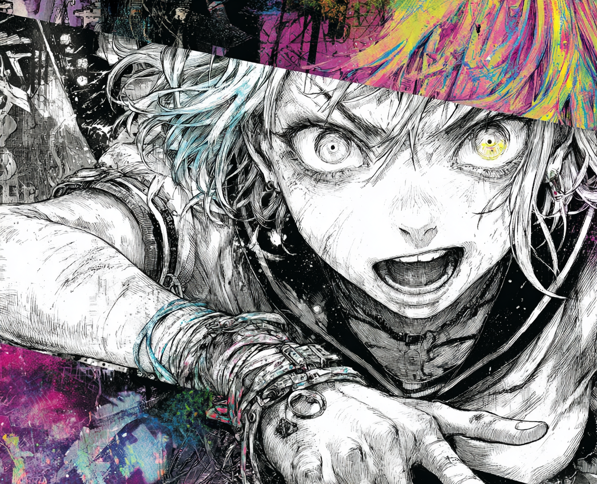 【S4号/一点物イラストアート】人間毒【現代アート,絵画,イラスト】 S4号/一点物イラストアート】人間毒【現代アート,絵画,イラスト】
