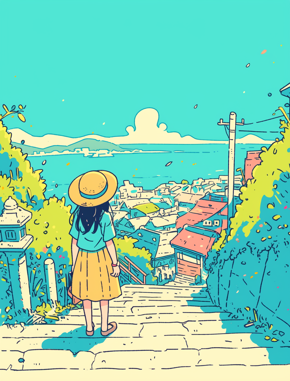 見下ろす坂のまち The Town Below the Slope – Hapicasso(ハピカッソ