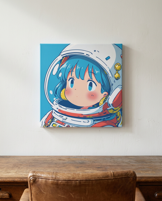 ヘルメット越しの青