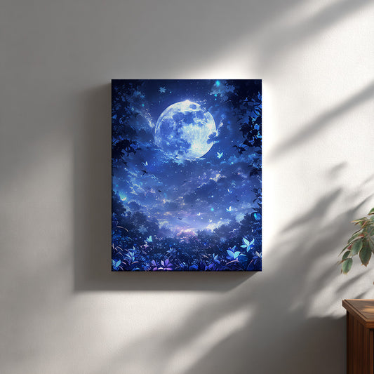 月下に舞う蝶たち Butterflies Beneath the Moonlight