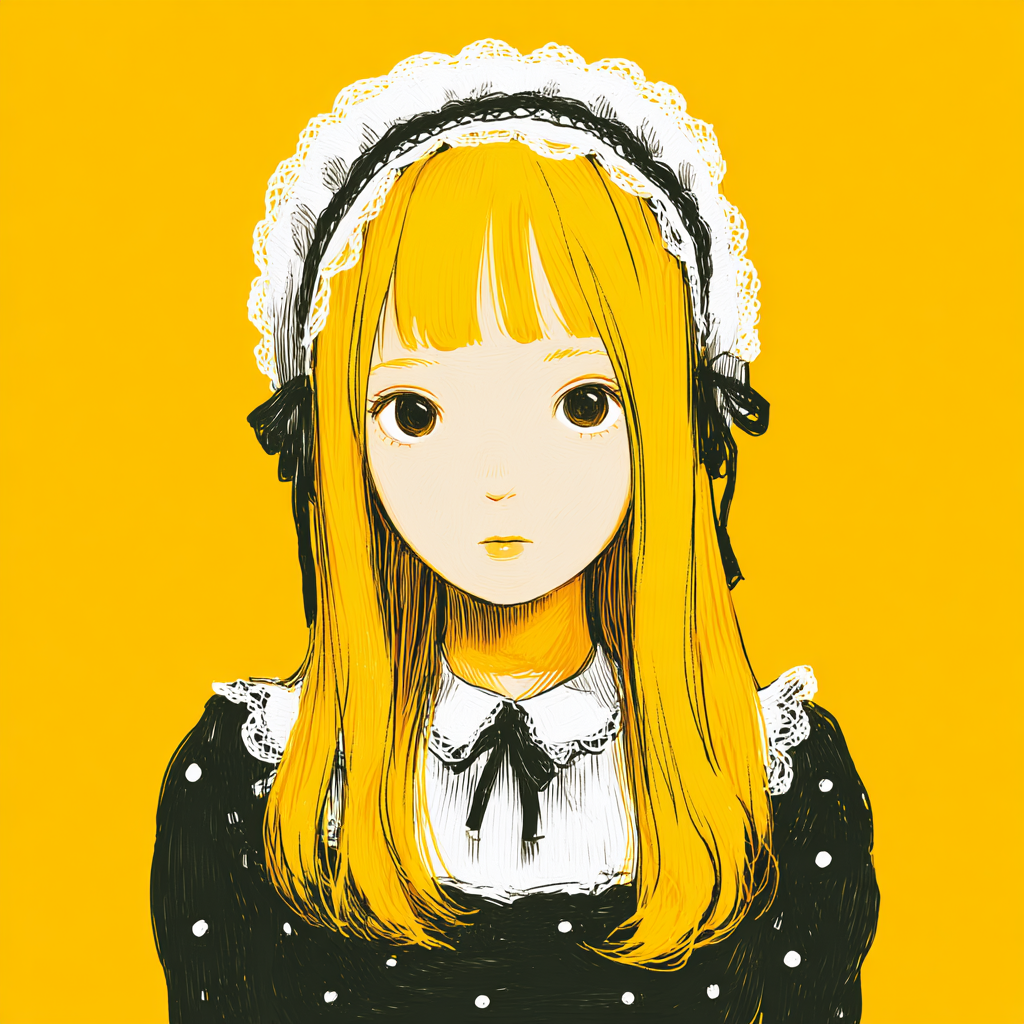 ま*ゆ様 じーっと見つめて　　絵画原画 Vintage original artworks by Kaname Ozuma are available on