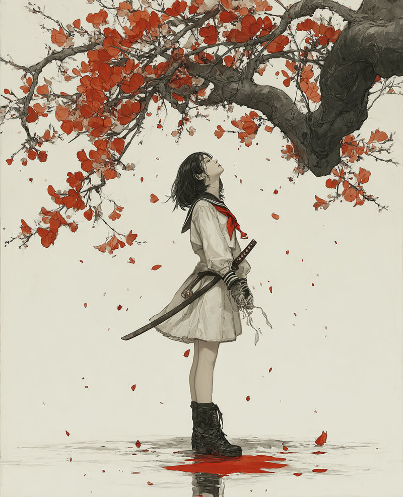 追悼の紅桜 Crimson Sakura of Remembrance