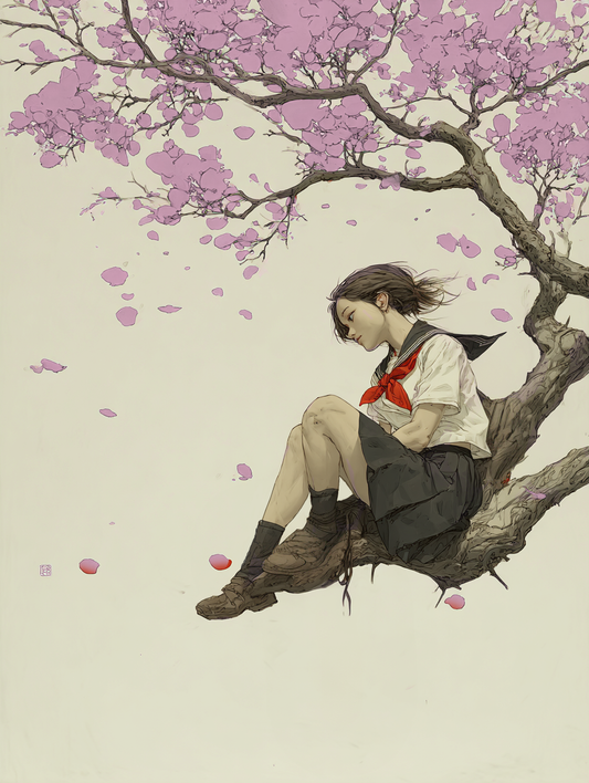 余韻の薄桜 Lingering Pale Blossoms