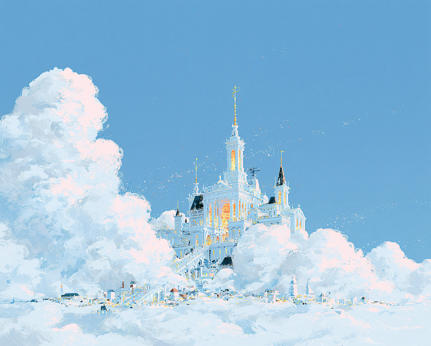 灯の宿る雲海