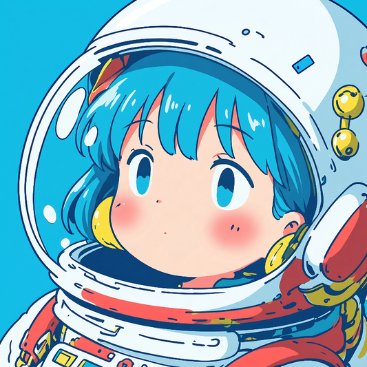 ヘルメット越しの青