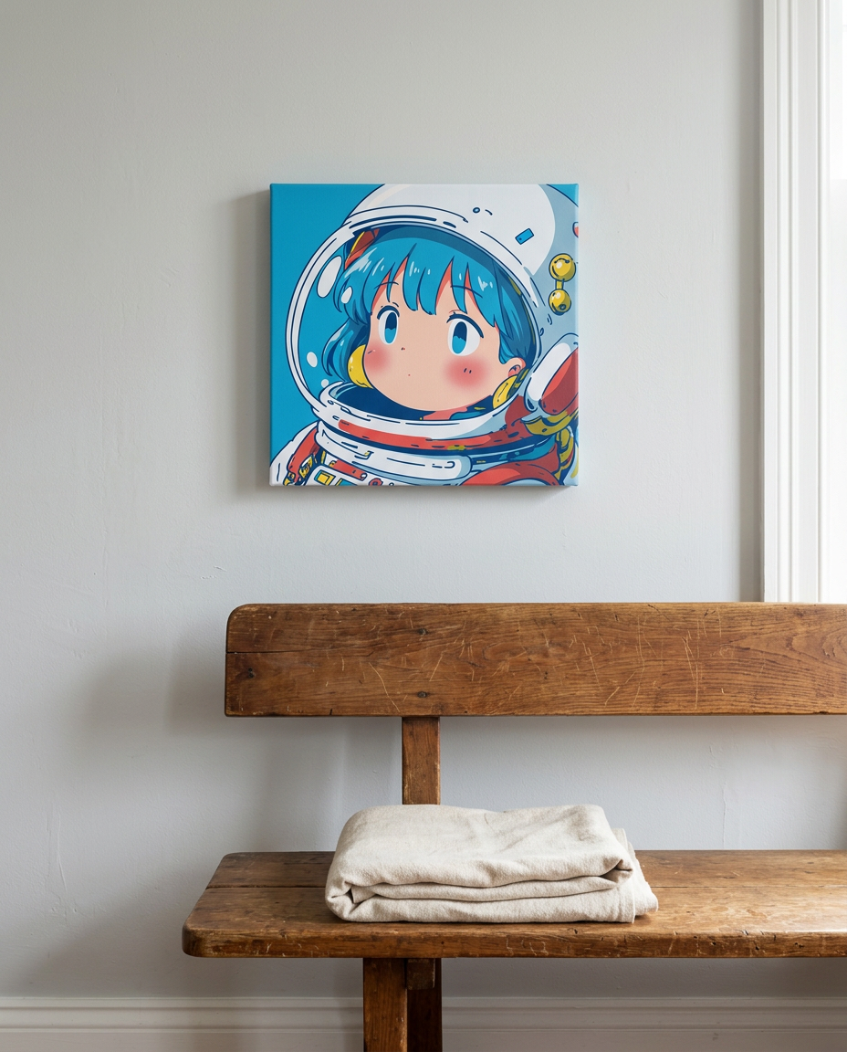 ヘルメット越しの青