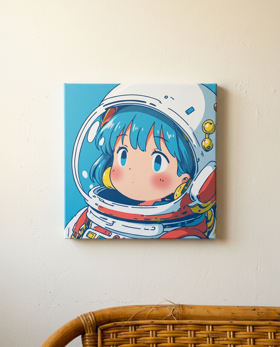 ヘルメット越しの青