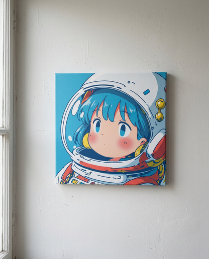 ヘルメット越しの青