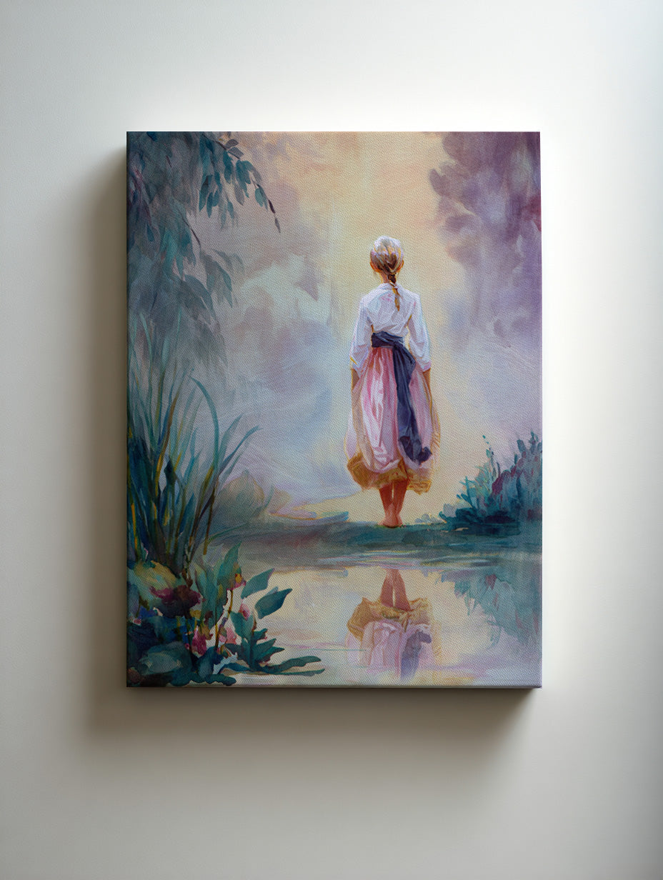 水鏡を渡る Crossing the Water Mirror – Hapicasso(ハピカッソ