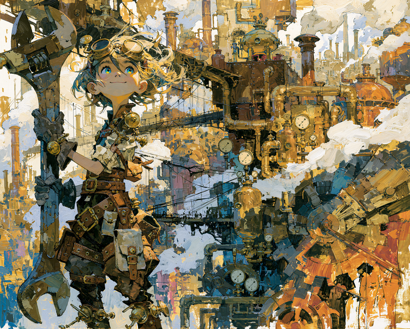 A Spark in Steam City 蒸気街のひらめき