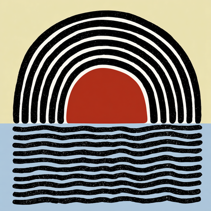 日輪と波のリズム Rhythms of the Rising Sun