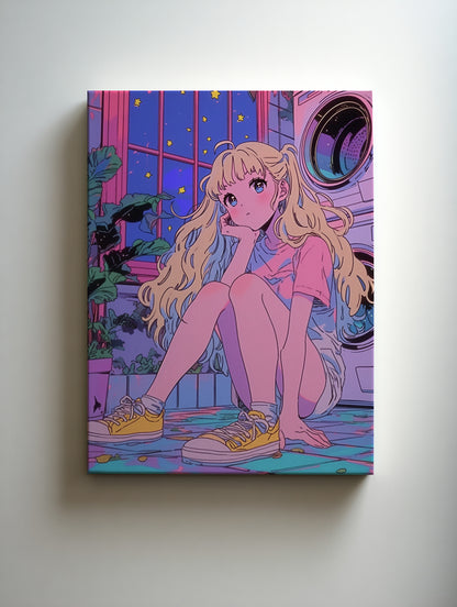 夜更けのランドリーで At the Late-Night Laundry