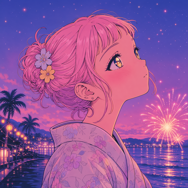 はなびの夜空