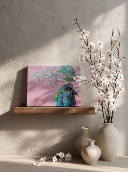 桜に溶ける輪郭 Blossoms into Silence