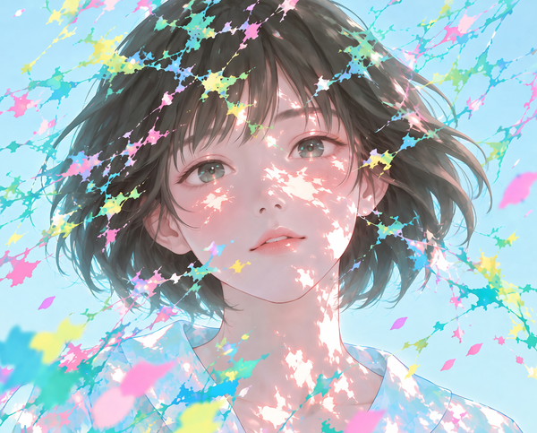 色彩が弾ける、青の午後